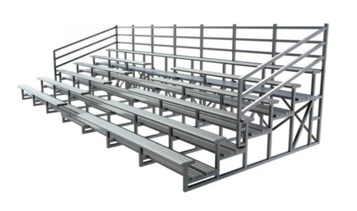 Aluminium Grandstand Seating - 6 Tier